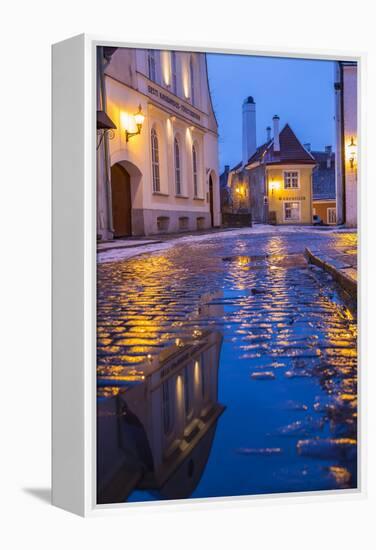 Reflections, Old Town, Tallinn, Estonia-Peter Adams-Framed Premier Image Canvas