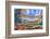 Reflections on a coral reef-Underwater view of a wave breaking over a coral reef-Mark A Johnson-Framed Photographic Print