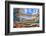 Reflections on a coral reef-Underwater view of a wave breaking over a coral reef-Mark A Johnson-Framed Photographic Print