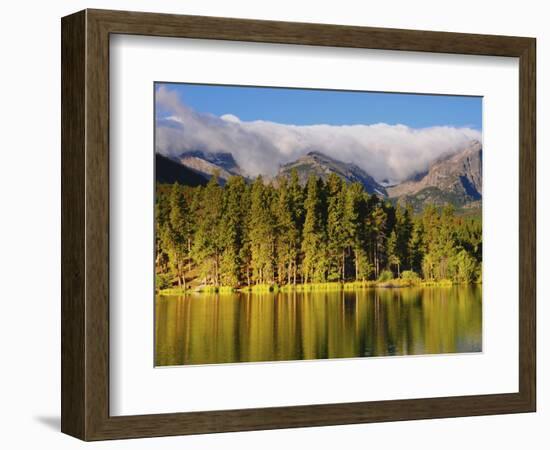 Reflections on Sprague Lake, Rocky Mountain National Park, Colorado, USA-Michel Hersen-Framed Photographic Print