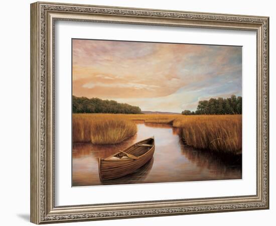 Reflections on the lake I-Richard Dunahay-Framed Art Print