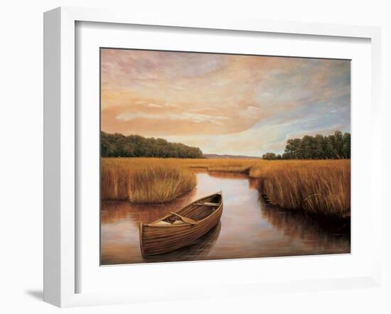 Reflections on the lake I-Richard Dunahay-Framed Art Print