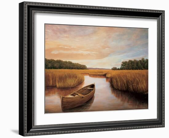 Reflections on the lake I-Richard Dunahay-Framed Art Print