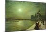 Reflections on the Thames, Westminster, 1880-John Atkinson Grimshaw-Mounted Giclee Print