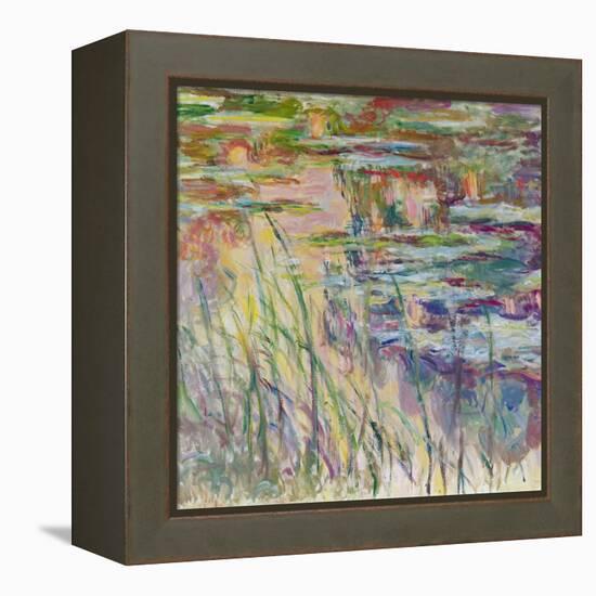 Reflections on the Water, 1917-Claude Monet-Framed Premier Image Canvas