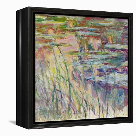 Reflections on the Water, 1917-Claude Monet-Framed Premier Image Canvas