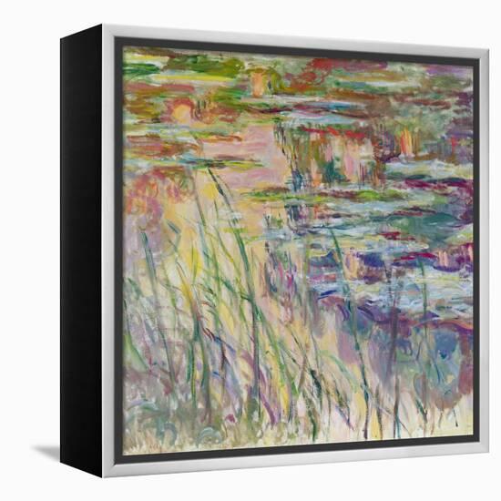 Reflections on the Water, 1917-Claude Monet-Framed Premier Image Canvas