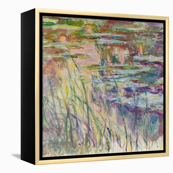 Reflections on the Water, 1917-Claude Monet-Framed Premier Image Canvas