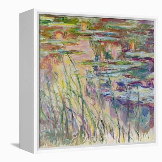 Reflections on the Water, 1917-Claude Monet-Framed Premier Image Canvas