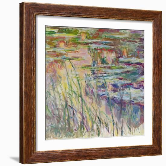 Reflections on the Water, 1917-Claude Monet-Framed Giclee Print