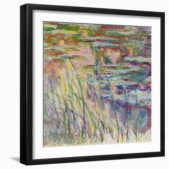 Reflections on the Water, 1917-Claude Monet-Framed Giclee Print