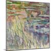 Reflections on the Water, 1917-Claude Monet-Mounted Giclee Print