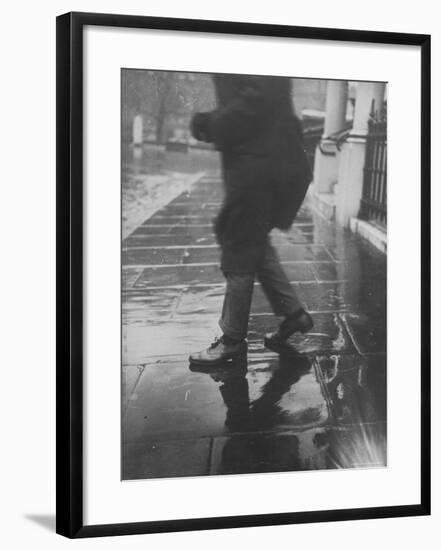 Reflections on Wet Pavement-Emil Otto Hoppé-Framed Photographic Print