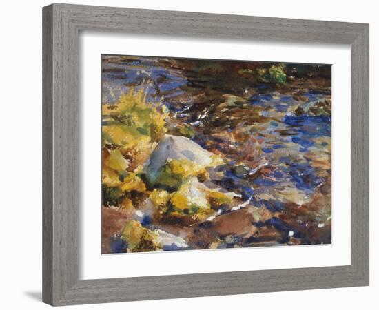 Reflections Rocks and Water, 1908 10 watercolor on paper-John Singer Sargent-Framed Giclee Print