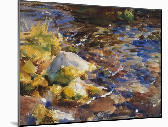 Reflections Rocks and Water, 1908 10 watercolor on paper-John Singer Sargent-Mounted Giclee Print