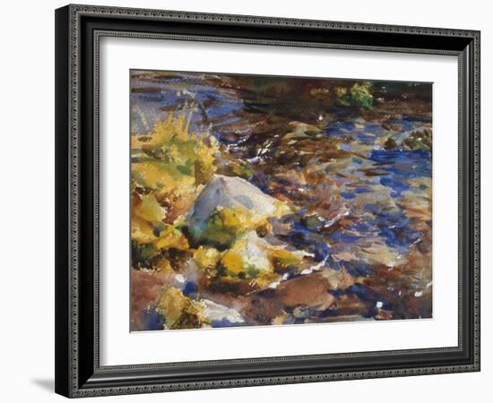 Reflections Rocks and Water, 1908 10 watercolor on paper-John Singer Sargent-Framed Giclee Print