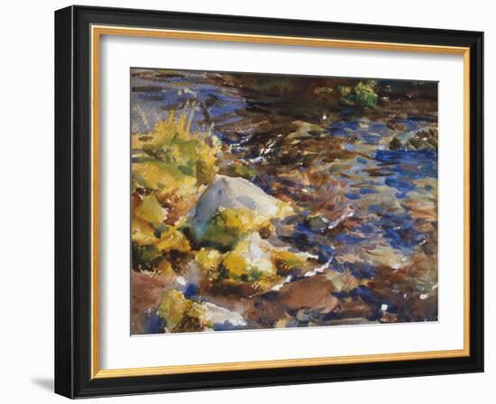 Reflections Rocks and Water, 1908 10 watercolor on paper-John Singer Sargent-Framed Giclee Print