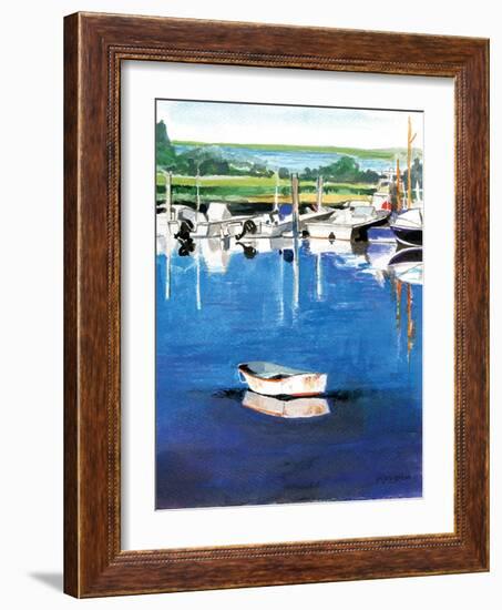 Reflections Stage Harbor-Gregory Gorham-Framed Art Print