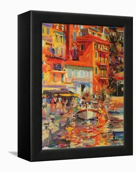 Reflections, Villefranche, 2002-Peter Graham-Framed Premier Image Canvas