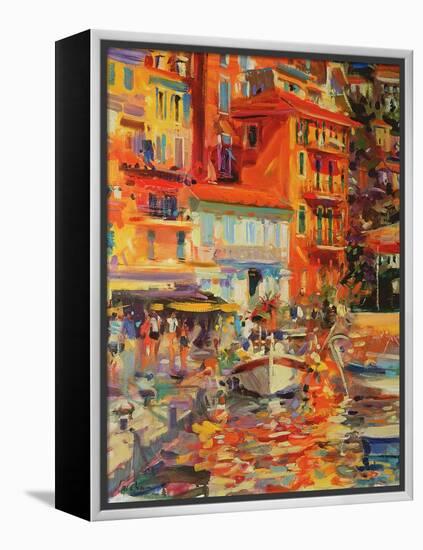 Reflections, Villefranche, 2002-Peter Graham-Framed Premier Image Canvas