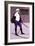 Reflective Skier in Turtleneck-null-Framed Art Print