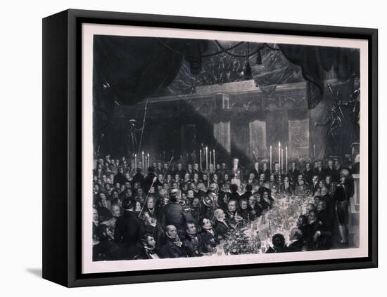 Reform Banquet at the Guildhall, London, 1837-Benjamin Robert Haydon-Framed Premier Image Canvas
