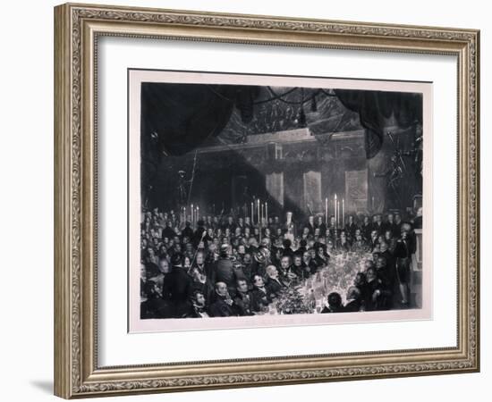 Reform Banquet at the Guildhall, London, 1837-Benjamin Robert Haydon-Framed Giclee Print