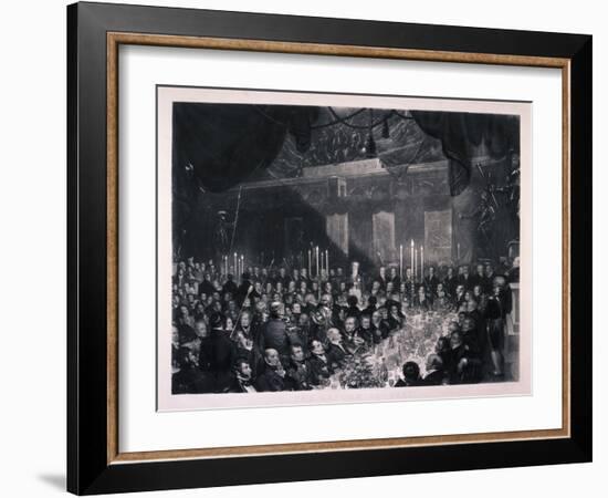 Reform Banquet at the Guildhall, London, 1837-Benjamin Robert Haydon-Framed Giclee Print