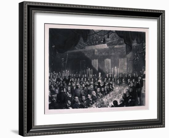 Reform Banquet at the Guildhall, London, 1837-Benjamin Robert Haydon-Framed Giclee Print