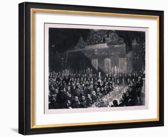 Reform Banquet at the Guildhall, London, 1837-Benjamin Robert Haydon-Framed Giclee Print