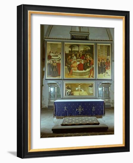 Reformation Altarpiece, 1547-Lucas Cranach the Elder-Framed Giclee Print