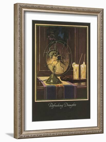 Refreshign Drafts, Electric Fan-null-Framed Art Print