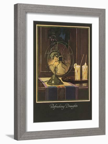 Refreshign Drafts, Electric Fan-null-Framed Art Print