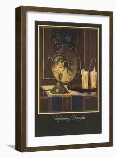 Refreshign Drafts, Electric Fan-null-Framed Art Print