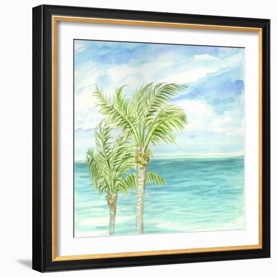 Refreshing Coastal Breeze I-Nicholas Biscardi-Framed Art Print