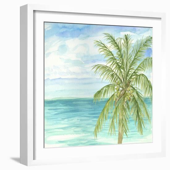 Refreshing Coastal Breeze II-Nicholas Biscardi-Framed Art Print