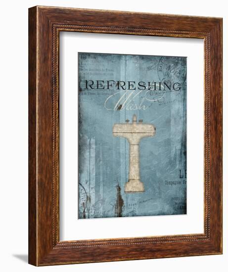 Refreshing Wash-Jace Grey-Framed Art Print