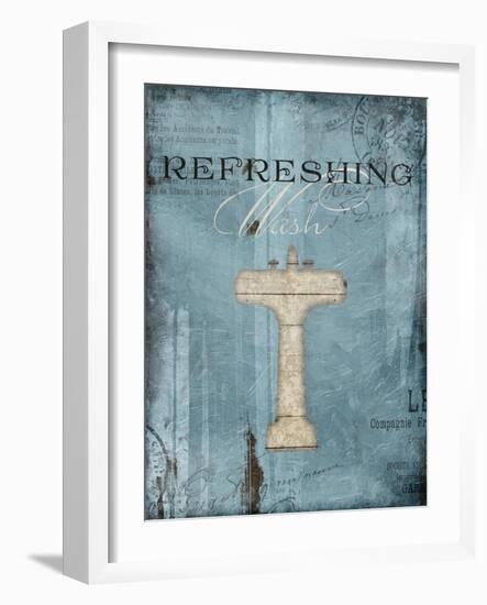 Refreshing Wash-Jace Grey-Framed Art Print