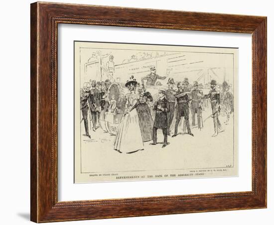 Refreshments at the Back of the Admiralty Stand-Frank Craig-Framed Giclee Print