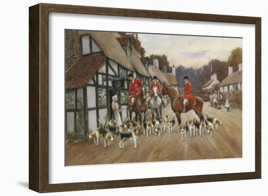 Refreshments at the Inn-Warren Williams-Framed Giclee Print