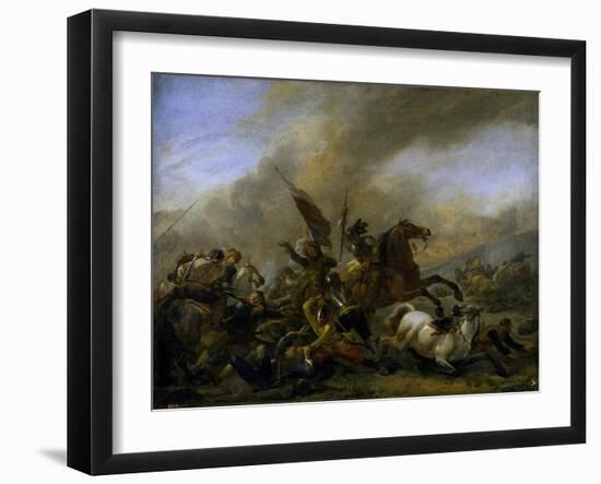 Refriega Entre Tropas Enemigas, 1648-1649-Philips Wouwerman-Framed Giclee Print