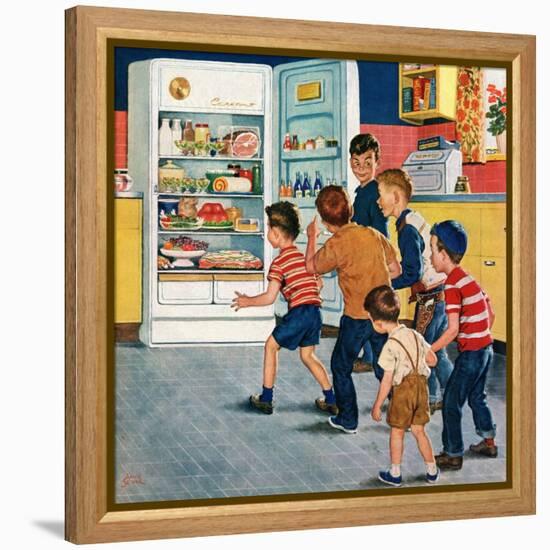 "Refrigerator Raid", February 19, 1955-Amos Sewell-Framed Premier Image Canvas