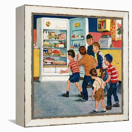 "Refrigerator Raid", February 19, 1955-Amos Sewell-Framed Premier Image Canvas