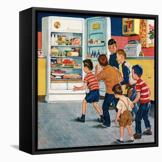 "Refrigerator Raid", February 19, 1955-Amos Sewell-Framed Premier Image Canvas