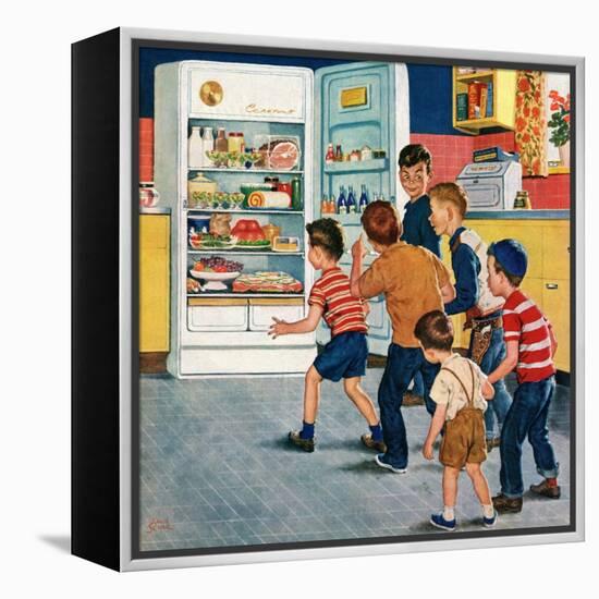 "Refrigerator Raid", February 19, 1955-Amos Sewell-Framed Premier Image Canvas