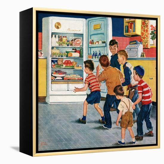 "Refrigerator Raid", February 19, 1955-Amos Sewell-Framed Premier Image Canvas