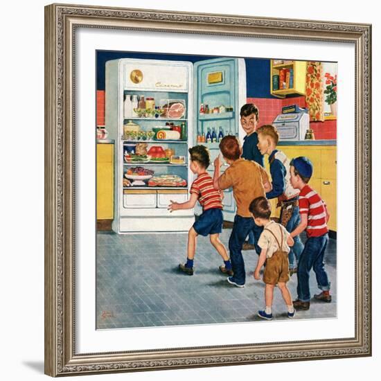 "Refrigerator Raid", February 19, 1955-Amos Sewell-Framed Giclee Print