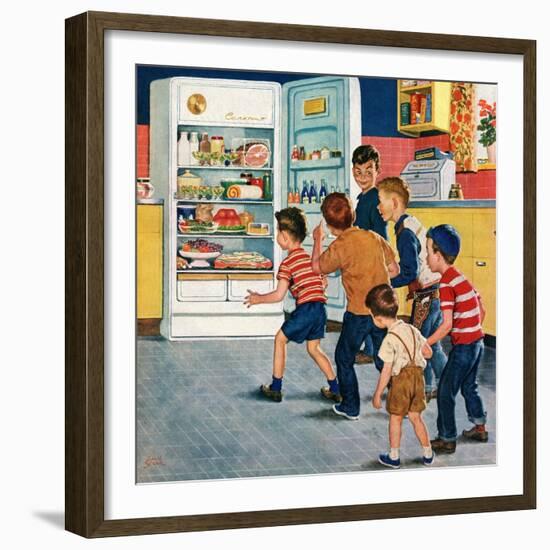 "Refrigerator Raid", February 19, 1955-Amos Sewell-Framed Giclee Print