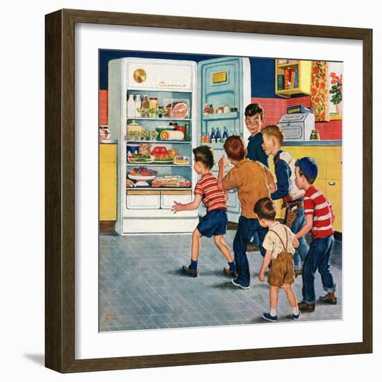 "Refrigerator Raid", February 19, 1955-Amos Sewell-Framed Giclee Print