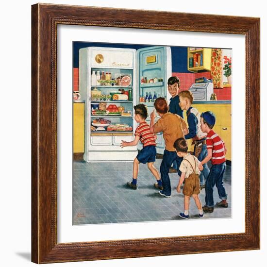 "Refrigerator Raid", February 19, 1955-Amos Sewell-Framed Giclee Print